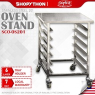 SONER Oven Stand SS201 (435x315mm) Stainless Steel 201 for Convection Oven SCO-1A SCO-4MF Elite 3 Angle Slot 6 Layers
