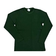 5 Helai Combo Pack Round Neck Long Sleeve 190gsm Tshirt for Man n Woman, XS to 5XL.-