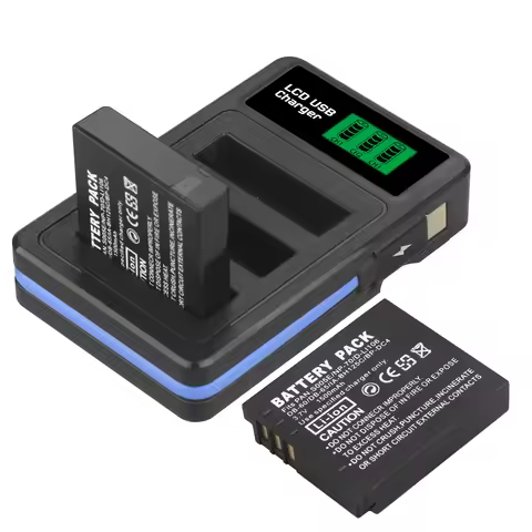 1500mAh CGA-S005E NP-70 D-Li106 DB-60 DB-65 BP-DC4 BH125C Battery or Charger for Panasonic DMC LX1 L