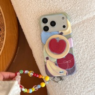 Summer Dopamine Graffiti iphone 17promax 17 Phone Case Magnetic Bracket iphone Magnetic Phone Case