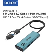 UCA611 UCA611 2in1 2 in 1 10G USB3.0+Type-C Interface to Four USB-A USB-C HUB HUB