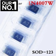 (100pcs) 1N4007W A7 SOD-123FL 1206 SMD Schottky diode 1N4007 (Marking A7)