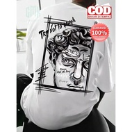 T-shirt Creative Sculpture Expression Text Design Men Women Cotton Fashion Contemporary Cotton Combat 24s Print