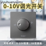 0-10V Dimmer Stepless Dimming Switch Knob Dimming Panel Wide Voltage 1-10V Signal Dimmer Panel