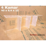 SOLITER IKAN CUPANG / SOLITER AKRILIK CUPANG / 4 KAMAR M / SOLITER SELFIE / AQUARIUM AKRILIK / AQUAR