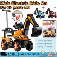 BabyDairy Excavator Toy Rechargeable Or Manual Operated Excavator Ride On Toy Car 3-6 Years Old Kid 