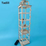 Tadill Wooden Elevator Model, Children's Elevator, Toy, Science Experiment Kit for Teenagers, Gift