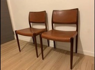 柚木椅1960Niels Moller Model 80 teak chairs