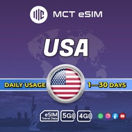 USA eSIM Daily Usage 1GB-2GB+Unlimited - Receive eSIM QR Code on the same day