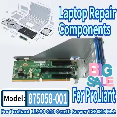 99% New For ProLiant DL380 G10 Gen10 Server 2X8 X16 M.2 Riser PCI-e Expansion Card 809461-001 877946