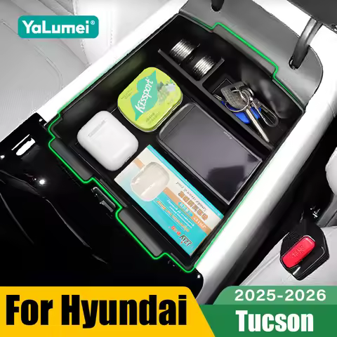 For Hyundai Tucson NX4 2025 2026 Car Central Armrest Box Storage Organizer Tray Accessories