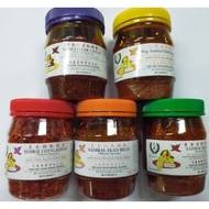 Tien Hee nasi lemak/Sambal Udang Kering/Sambal Belacan/Sambal Ikan Bills天喜/素食辣椒/椰浆饭/ 虾米辣椒/ 芭拉煎/ 江鱼辣椒