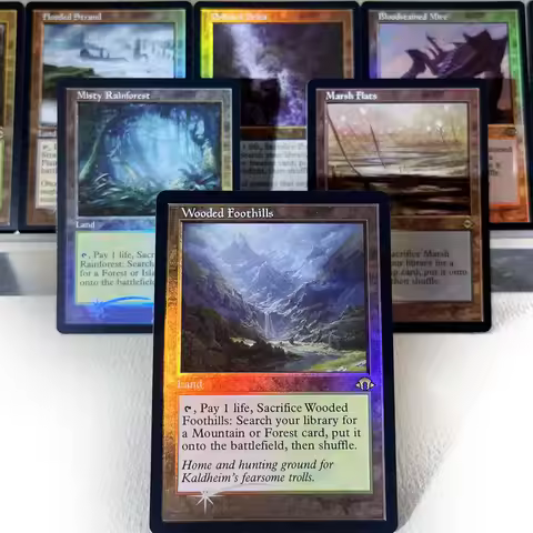 SNC UNF IKO FOIL5-02 Tcg proxy magic cards Nazgûl Arid Mesa Scalding Tarn Windswept Heath Bloodstain