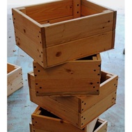 WOOD CRATE WOODEN PALLETE DUTCH TEAK MULTIPURPOSE BOX STORAGE BOX