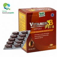 Vitamin 3B Plus Vshine supplement B1 B6 B12 (box of 80 tablets)