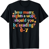 Funny Six Seven 6 7 Meme Teacher Desig Reading Unisex T-Shirt
