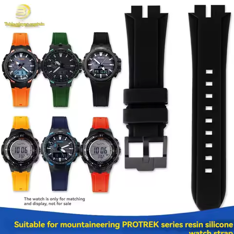 ForCasio PROTREK series mountaineering watch PRW-3000/3100/6000/6100Y PRG330/300 modified resin sili