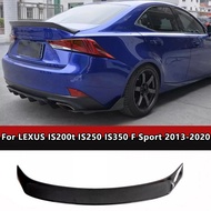For LEXUS IS200t IS250 IS350 F Sport 2013-2020  true Carbon Fiber Rear Trunk Lid Rear Trunk Spoiler 