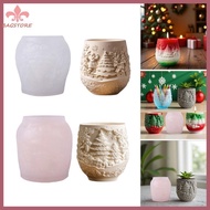 BST Festival Tree Pattern Flowerpot Molds for Resin Jewelry Planters Projects