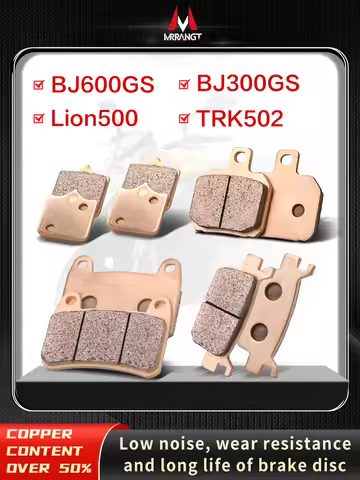 Mrrangt Motorcycle Metal sintering brake pad fit for BJ600GS BJ300GS TRK502 LION500 TNT600 BJ600 BJ3