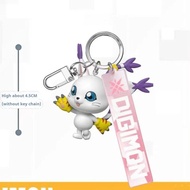 I know New Genuine Digimon Adventure Anime Figure 3d Key Chain Anime Action Figures Agumon Gabumon C