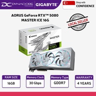 Gigabyte AORUS GeForce RTX 5080 MASTER ICE 16GB GDDR7 Graphics Card - RTX5080