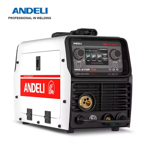 ANDELI 220V Double Pulse LCD MIG-270 MIG ALUMINIUM Welding Machine