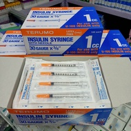TERUMO Insulin Syringe with Needle 30 Gauge x 3/8" - 1cc - 100pcs.