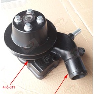 Bơm nước xe Thaco Ollin 3.5-5 tấn Mã YZ4102 puly 1 rãnh d143 cút nước d46/d27.