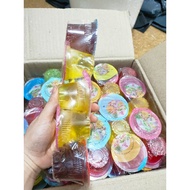 1 pack of 5 cups of colorful jelly