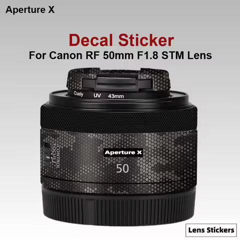 For Canon RF 50mm F1.8 STM Lens Sticker Protective Skin Decal Vinyl Wrap Film Anti-Scratch Protector