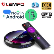 Android 13 H96 MAX TV Box 8K Rockchip3528 Wifi6 4GB 64GB Media Player Smart Set Top Box 100M Ethernet 2023 Google Voice TV Receivers