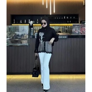 Scuba PANTS-FLARE PANTS- Culottes-- FLARE PANTS