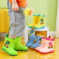 SK[Free Shipping]Children's Rain Boots Boys Non-Slip Rain Boots Girls Primary School Students Non-Slip Rain Boots Kids Rubber Shoe Cover Baby