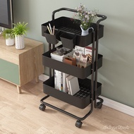 Trolley Rack Kitchen Storage Rack Multi-Layer Floor Living Room Movable Storage Rack Trolley Storage Rack