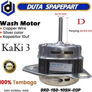 DINAMO TEMBAGA MESIN CUCI WASH MOTOR KAKI 3 UNTUK MERK SHARP | SRD-150-10SH-COP (D) | DIAMETER AS 12