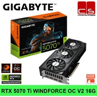 GIGABYTE GeForce RTX 5070 Ti WINDFORCE OC V2 16G GDDR7 Graphics Card