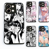 Case for Vivo Y28 4G Ahegao Manga Girl Hentai Phone Case cover Protection aesthetic black