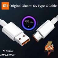 Xiaomi ดั้งเดิม USB 6A สายชนิด C ค่าเทอร์โบ65W ชาร์จเร็วสำหรับ Mi 12 11 10T Pro 5G 9 Poco X4 Pro NFC