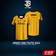 Onic Fnatic 2024 Jersey T-Shirt, Latest Premium, Free Name and Back Number