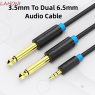 CURTES 3.5mm To Dual 6.5mm Audio Cable, Y Splitte 2 in 1 3.5mm To 6.5mm Audio Splitter Cable, Durabl