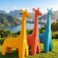 Giraffe Stool Children's Sofa Alpaca Deer Animal Living Room Modern Decoration Shoe Changing Influen