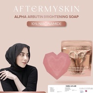 AFTERMYSKIN - Alpha Arbutin Collagen Brightening Body Soap 10x alpha arbutin soap heart soap
