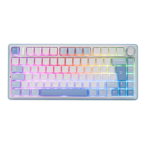 EPOMAKER AULA F75 ISO-ES 75% Spanish QWERTY Hot-Swap Gasket-Mounted Wired/Bluetooth/2.4GHz Wireless 