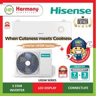 𝟓 𝐒𝐓𝐀𝐑* HISENSE 1.0hp / 1.5hp Inverter Air Cond AI10UEGW / AI13UEGW Air Conditioner WiFi UEGW Series