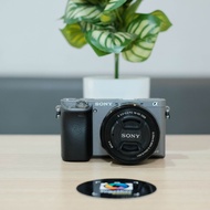 kamera mirrorless Sony a6000 with kit 16-50mm grey second