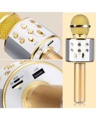 Wireless Bluetooth Microphone WS 858 Karaoke Speaker Music Player Singing KTV