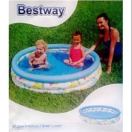 Bestway 51009 122cm POOL / 51226 Plain Bottom POOL/ Round Children's Swimming POOL BESTWAY OCEAN LIF