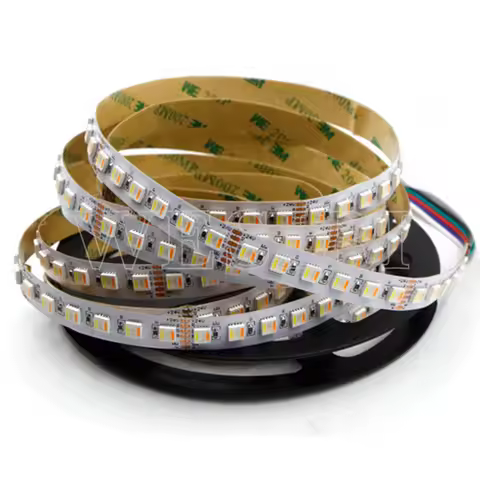 5M LED Strip Light RGBCCT 5IN1 LED Tape 60/96leds/m RGBWW Temperature Adjustable 5050 SMD LED Stripe
