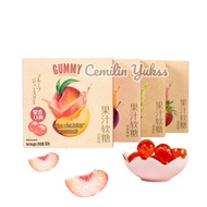 Kiss Delicias Juicy Gummy Strawberry Peach Green Grape Passion Fruit 50g Grape Flavored Soft Jelly C